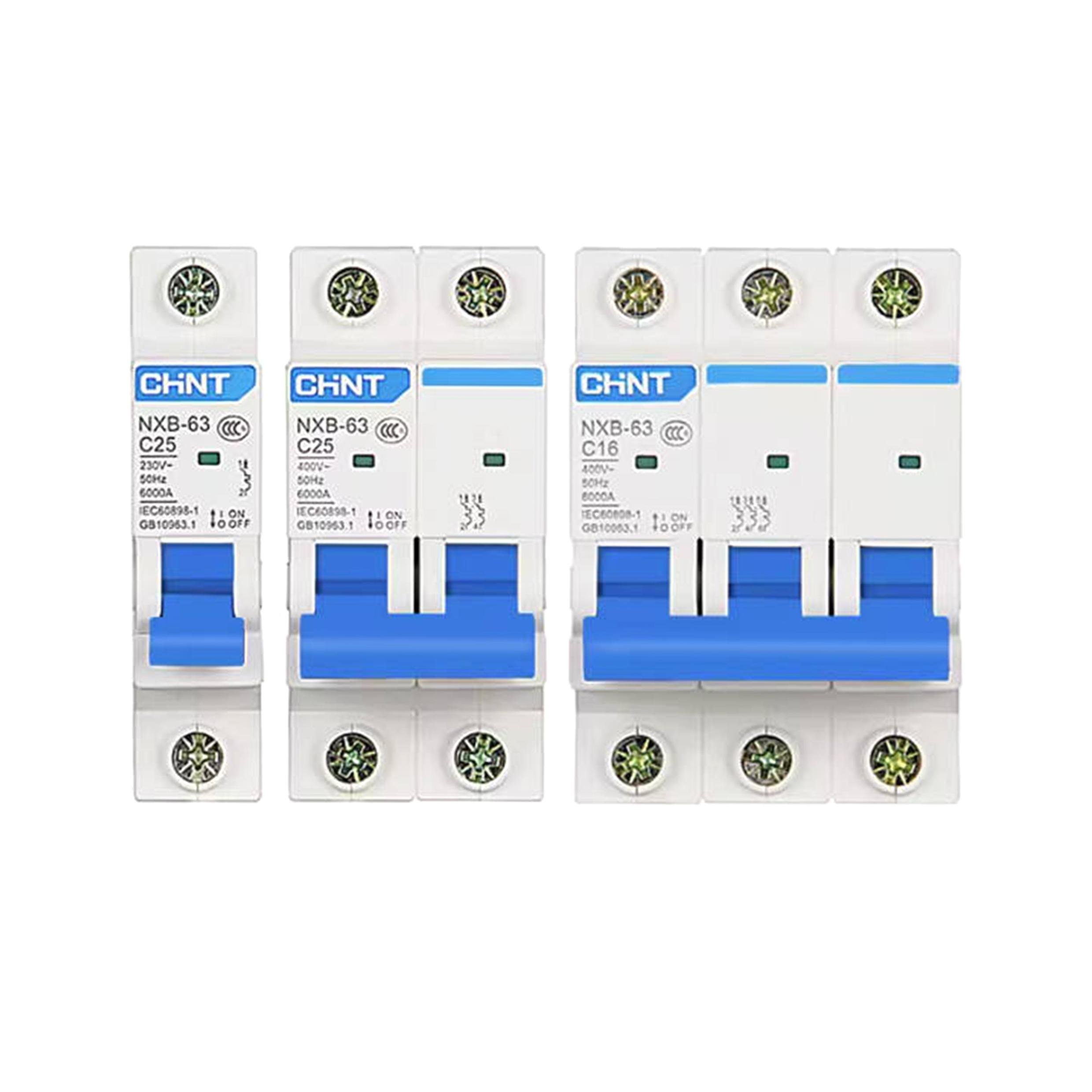 China Factory Supply Miniature Circuit Breaker Fuses 10000 Cycles Electrical Life Components AC Circuit Type MCB