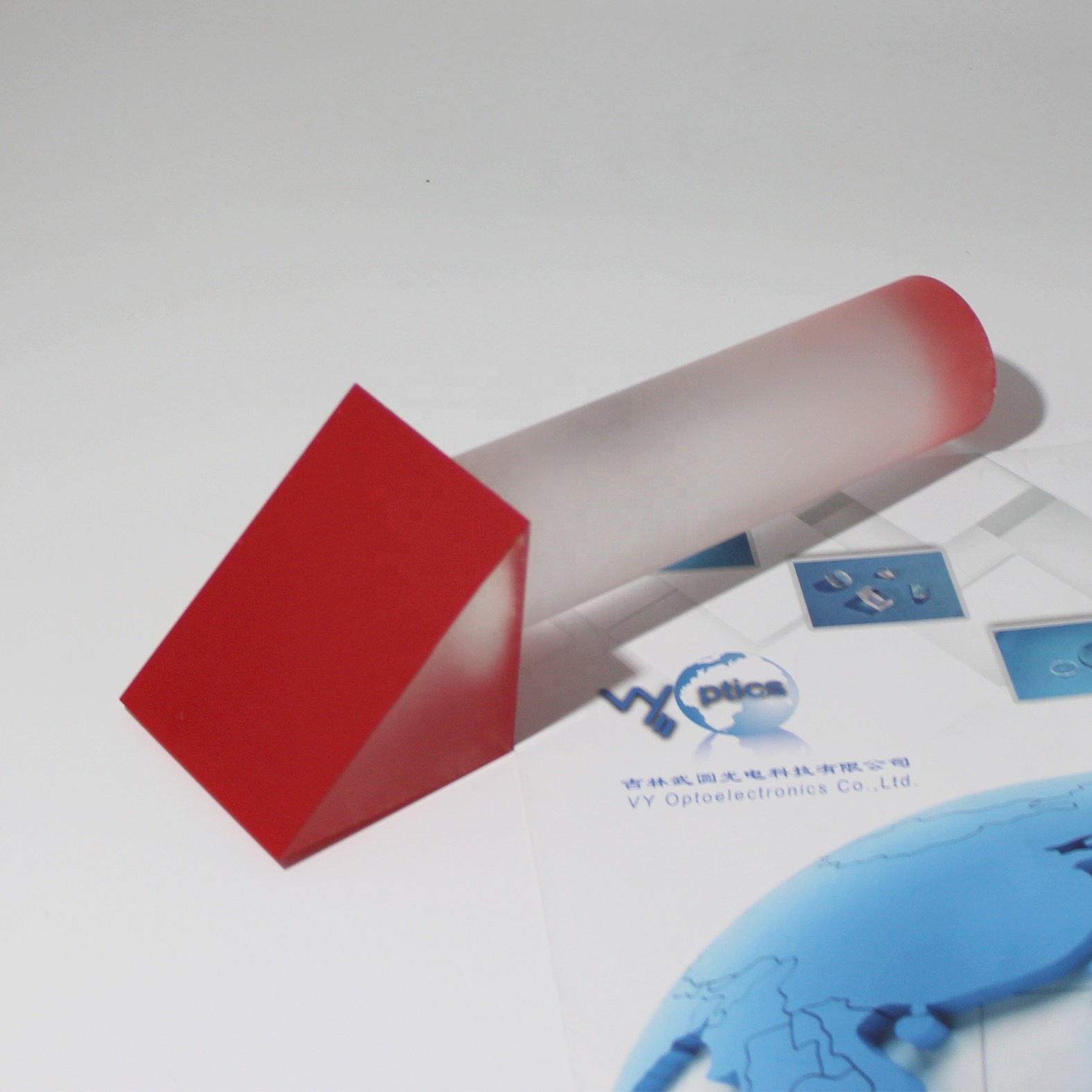 VY Optics Custom High Precision Optical Use Fused Silica Glued Prism And Rod Lens