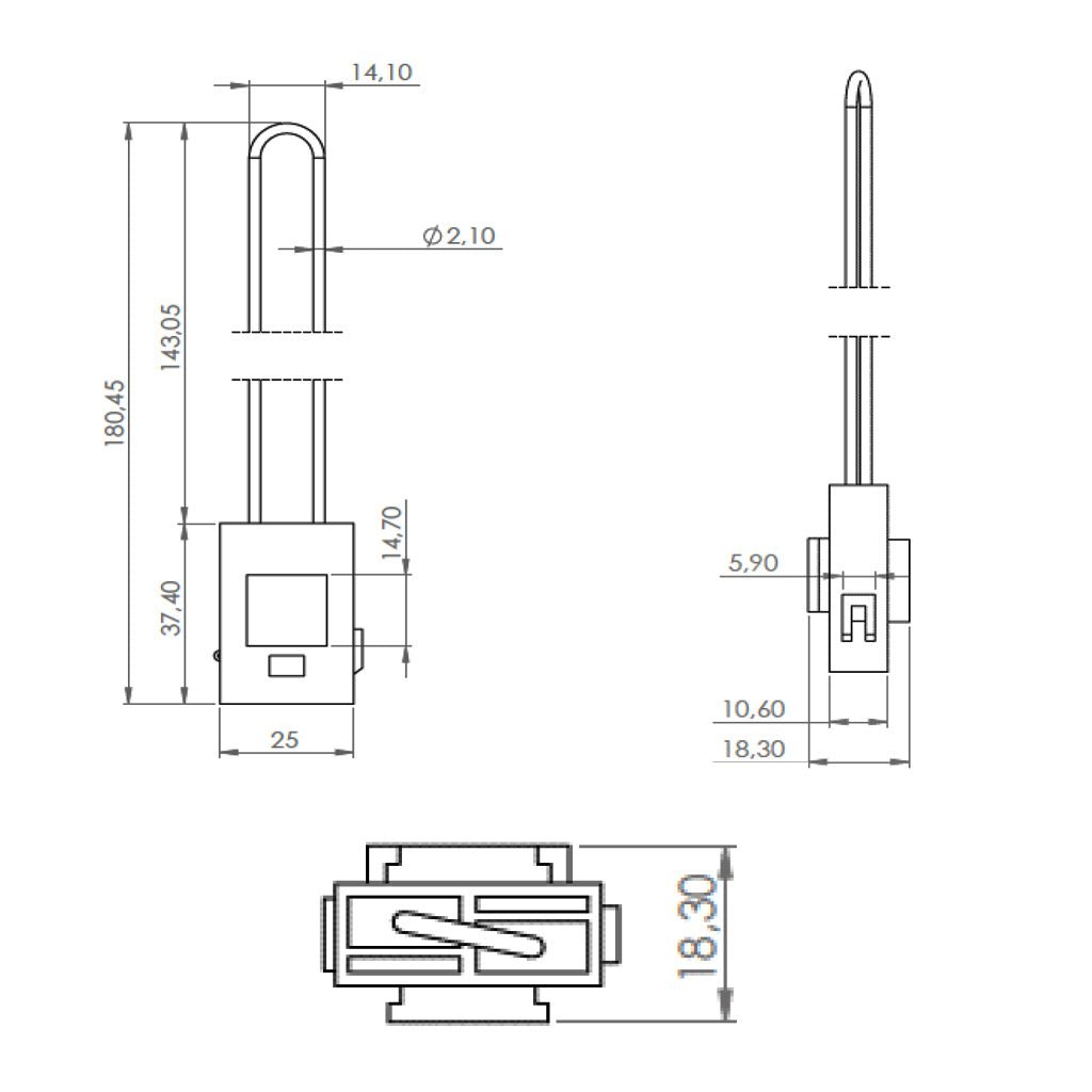 Blade Type Fuse Box with Cable and Case Transparent Screwed Cover Universal Fuse Holder for Car Boat Caravan