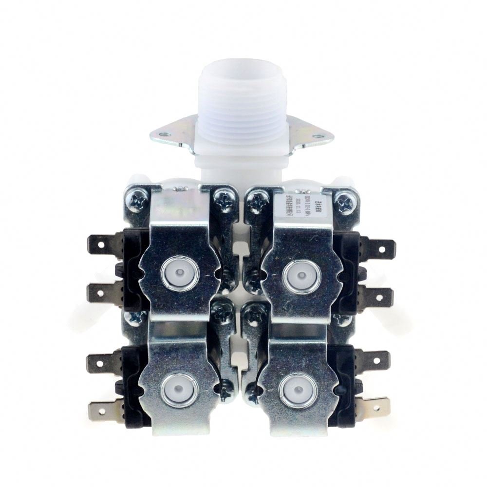 DN20 DC12V 24V 36V AC220V G3/4 1 In 4 Out Electromagnetic Valve Normally Closed Water Drain Valve Electric Water Inlet Solenoid