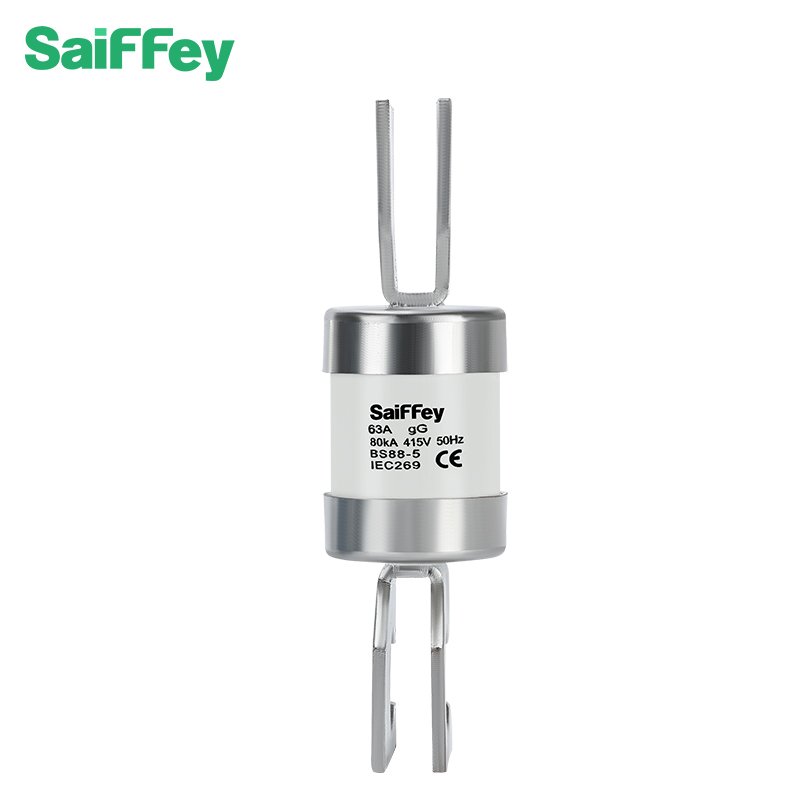 Saiffey RG8M 50KA 415/500V 63A J Slotted Current Protector Fuse Low voltage JPU HRC Ceramic Fuse Link