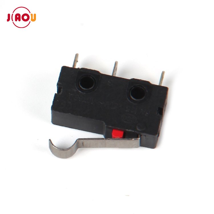 JIAOU KW12-F Micro Switches 3 Pins Bent Lever Micro Switch