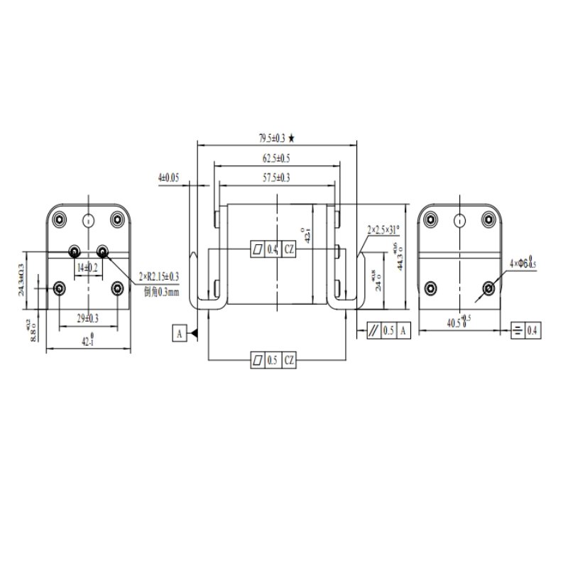 SINOFUSE RSZ307-01-EVLM-400A 500A 630A 750V High Voltage DC Fuses For EV Charger ESS Solar Fuse