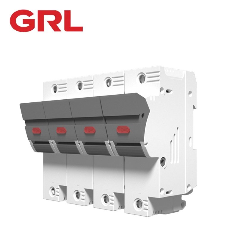 125A DC Solar Fuse Holder DIN Rail Type for 1000VDC/1500VDC Solar Module System High Performance Fuse Components