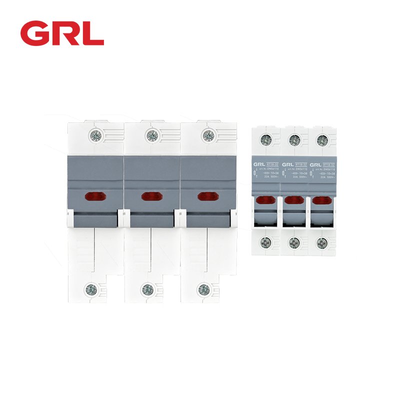 125A DC Solar Fuse Holder DIN Rail Type for 1000VDC/1500VDC Solar Module System High Performance Fuse Components