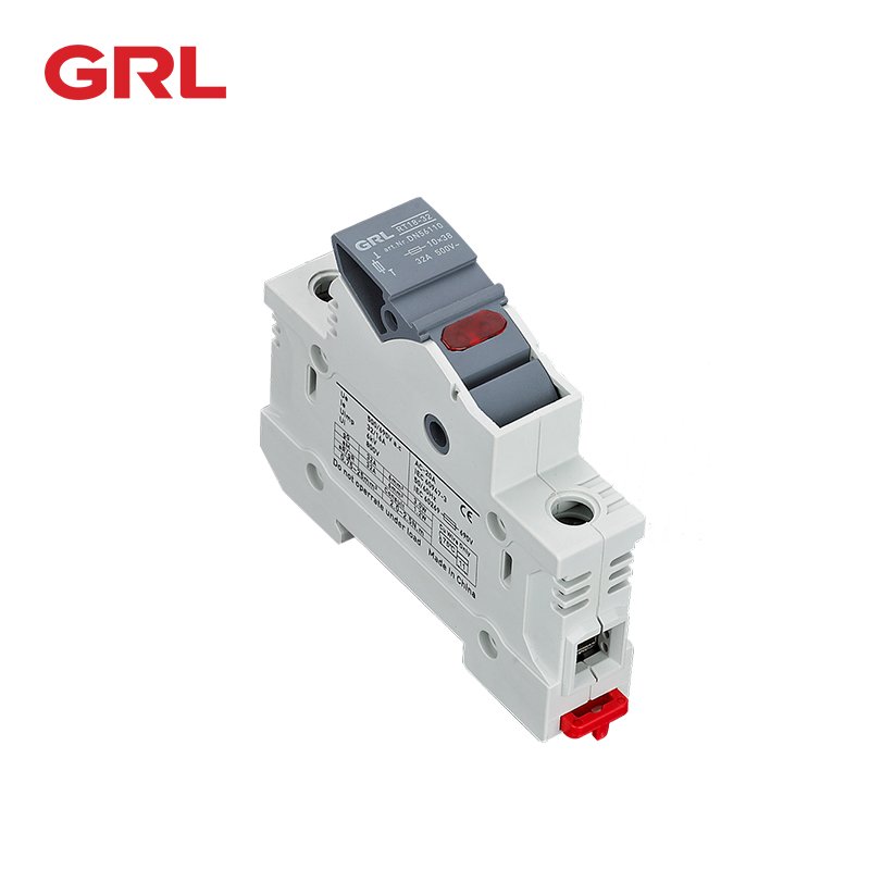 125A DC Solar Fuse Holder DIN Rail Type for 1000VDC/1500VDC Solar Module System High Performance Fuse Components