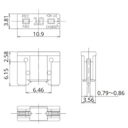 In Stock Cheap BFLP Series Car Fuse Kit 58V 2-30A Automotive Fuse For Protecting The Circuits Of Cars