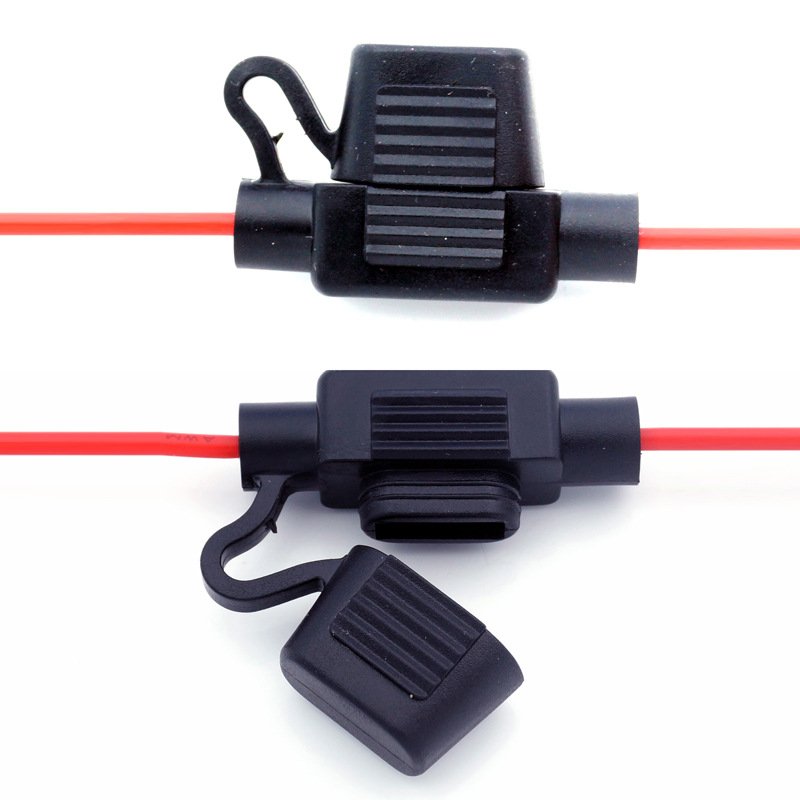 Custom Wire Length ATC / ATO Standard Car Fuse Components 12VDC Waterproof Inline Blade Fuse Holder for Car Boat