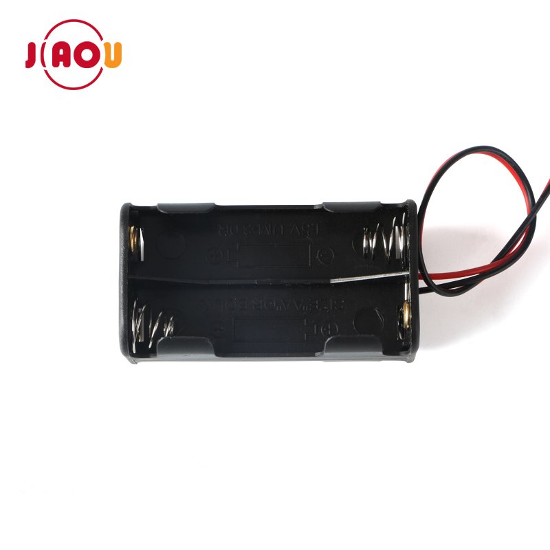 6V 4*AA battery holder Plastic back to back battery case box