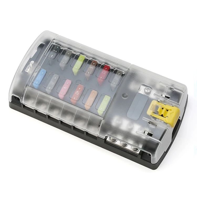 12 Way Blade Fuse Block Negative Bus Car Fuse Box