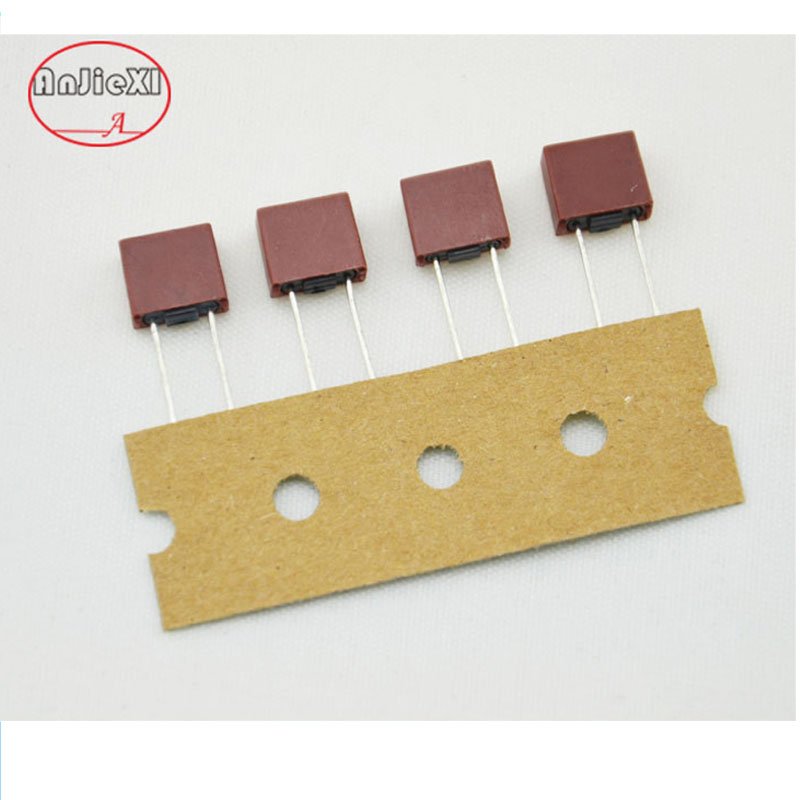5JS square plastic sealed fuse 8.5X4X8 red black slow melting protection electronic component 80MA-16A250V00V350V