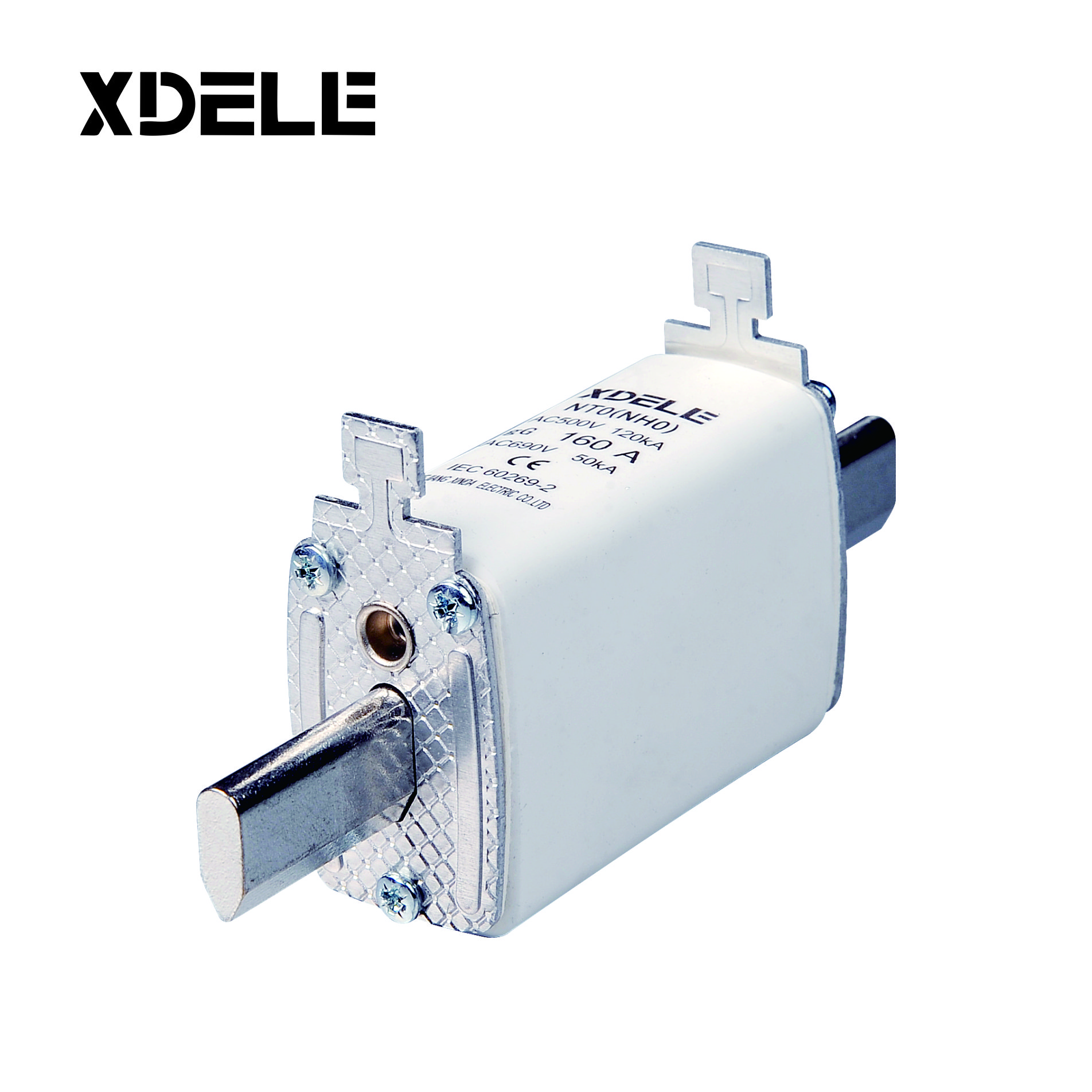 NH0 NH fuse link Series AC500V HRC Fuse Base Low Voltage Ceramic holder