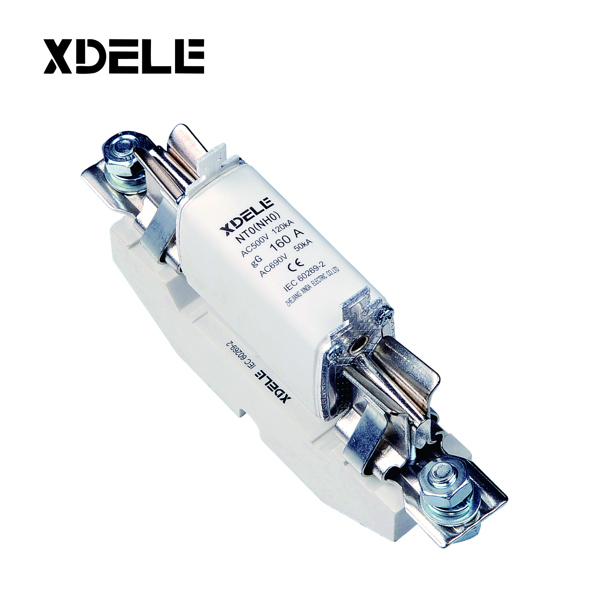 NH0 NH fuse link Series AC500V HRC Fuse Base Low Voltage Ceramic holder