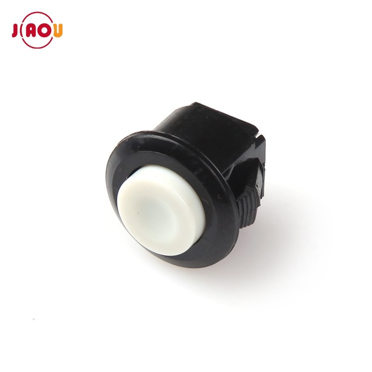 JIAOU 2 Pin 14mm 3A 250V DS-500 Momentary Round Switch Button