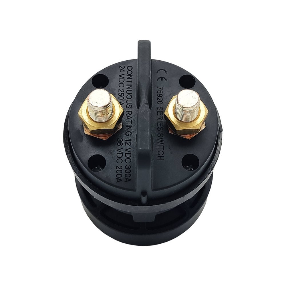 Large Type Battery Circuit Breaker Switch IP67 12V - 24V - 36V - 300A Universal Fuse Holder Transparent Screwed Cover
