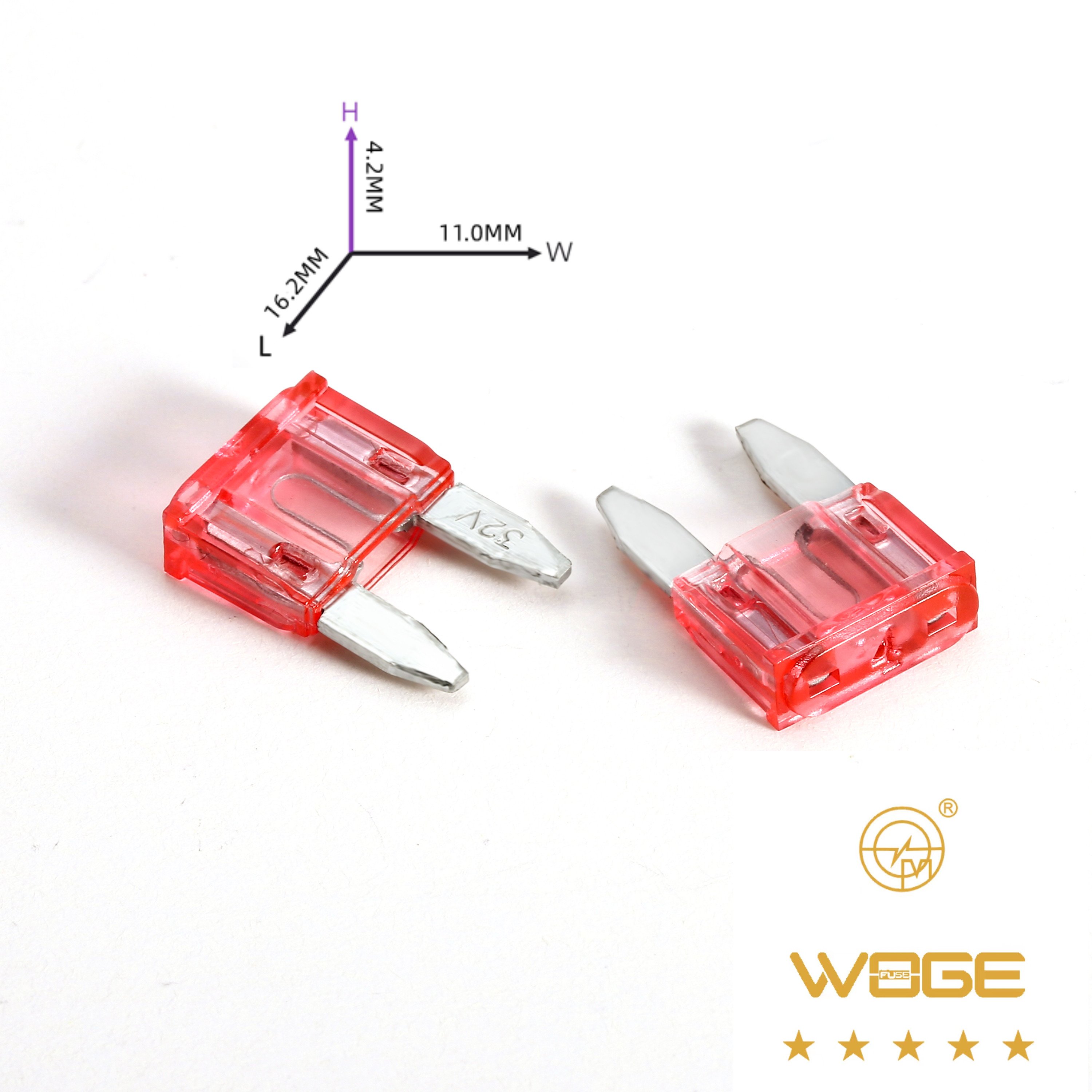 AB11/MINI/297/997/Made in China Wholesale by manufacturers 1-35A blade type fuse into the car Plug-in fuse