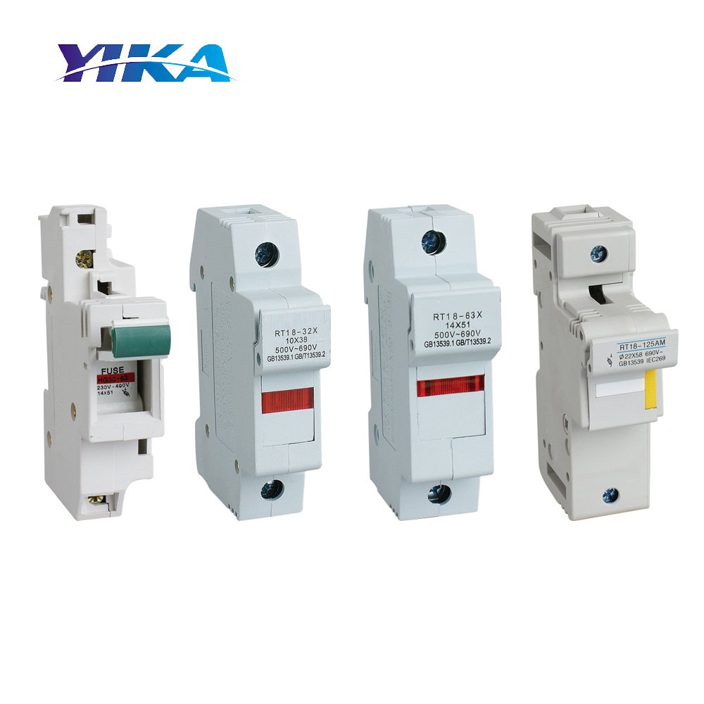 YIKA Best Quality Low Voltage Ceramic 32A RT18-32 Fuse Holder
