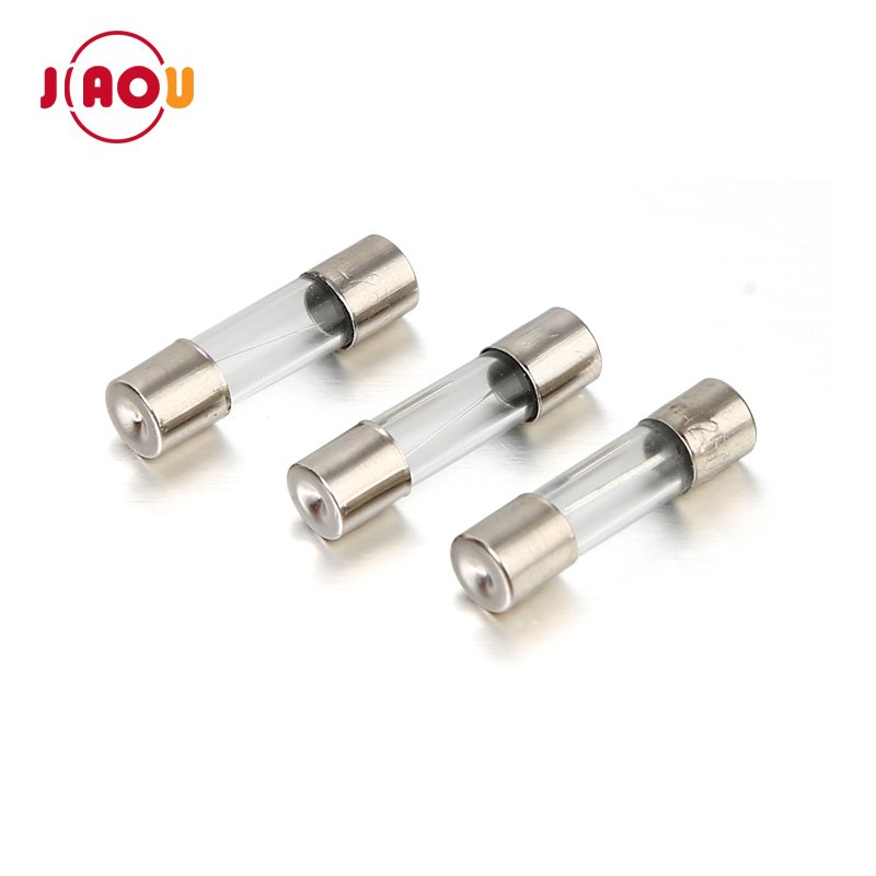 JIAOU 0.1A-30A 250V 5X20 mm Fast Blow Glass Fuse Tube