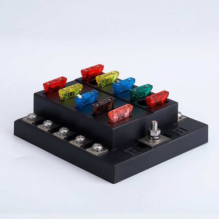Waterproof Automotive Small 2ABlade Auto Fuse Holder Breaking Safety Low Voltage PV Fuse Motorcycle Boat Fuse Holder
