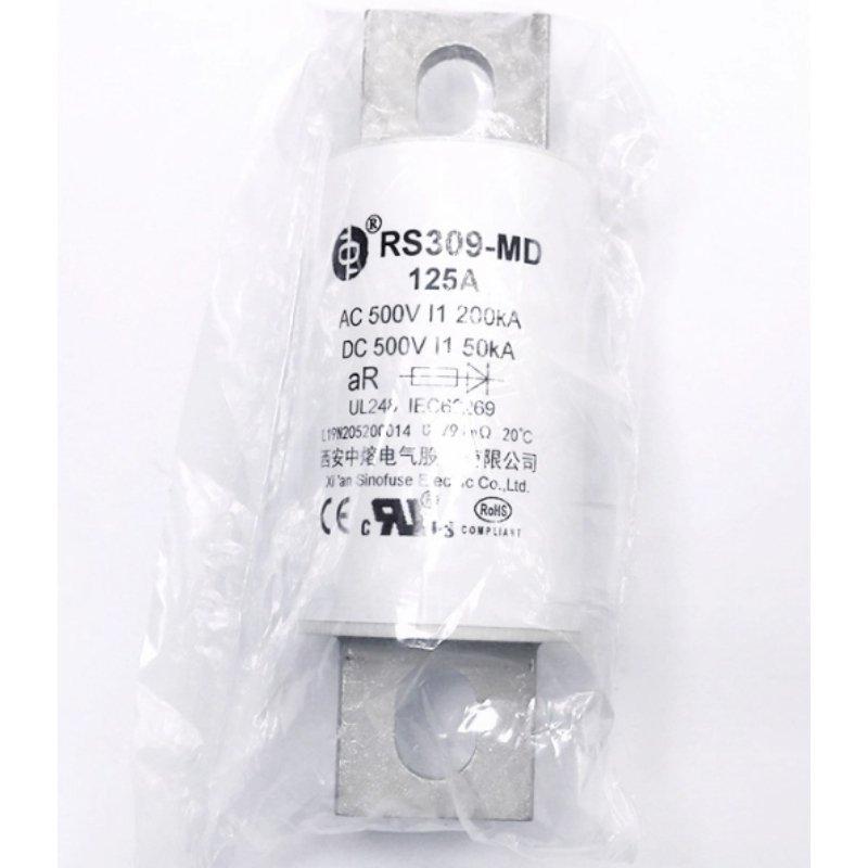 SINOFUSE RS309-MD-450A-500A-600A 500V High Voltage DC/AC Fuses For EV Charger ESS Solar Fuse