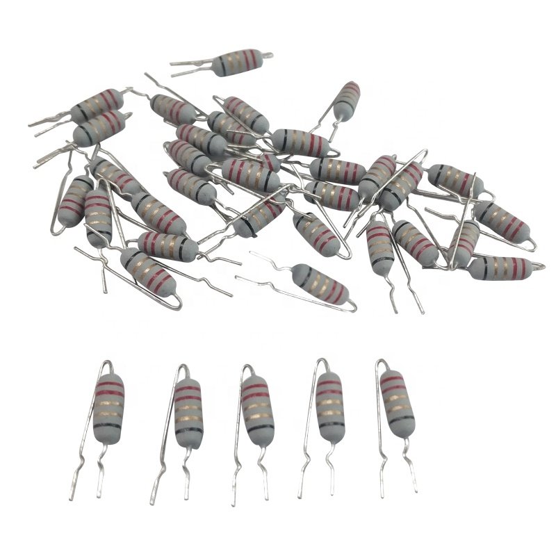 UL Passed LED Fusible Resistor 1/4W 1/2W 1W 2W 2.2 4.7 44 10k ohm Axial Wirewound Resistor for LED Audio Speaker Power Supplies