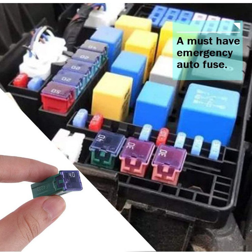 30pcs/box set automotive fuse plastic box kit ,long and short type insert-in connection fuse 20-60A