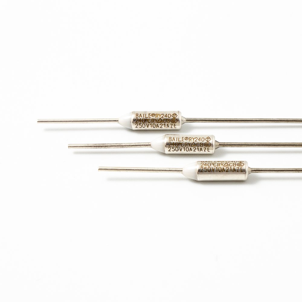 China Supplier BAILE Electric E4A00 E4A01 thermal fuse microtemp 250V10A temperature fuse