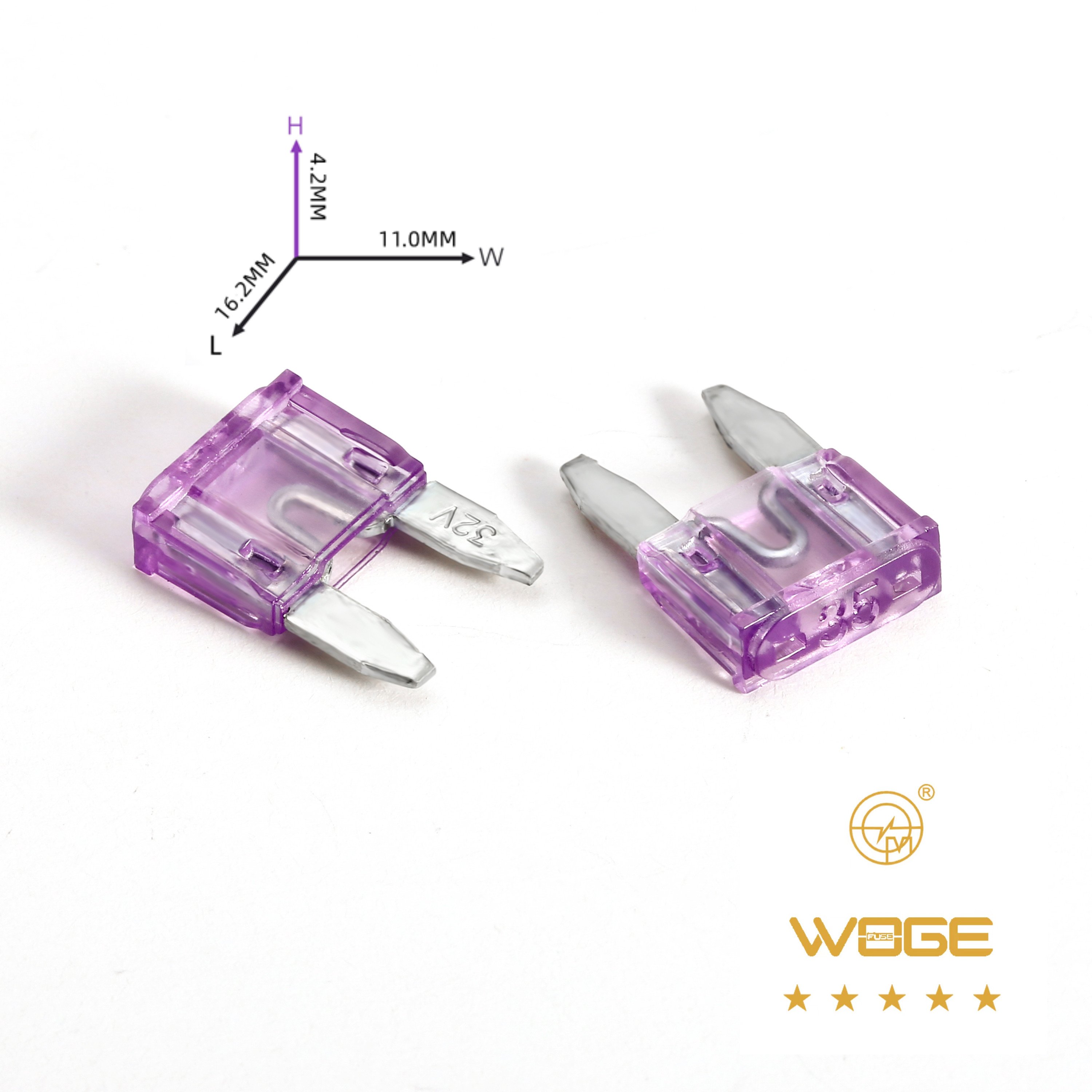 WG1101Factory wholesale waterproof inline ATC blade fuses, 1A-40A, including fuse components with wire clamps