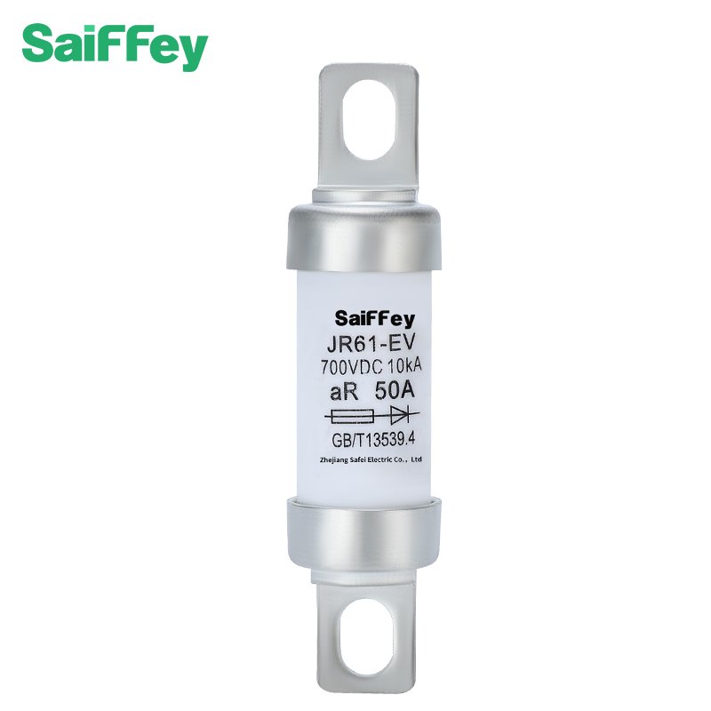 Saiffey JR61 aR 50A Solar Fuse Link for EV charger New Energy Electric Vehicle Charger Protection Ceramic Fuse