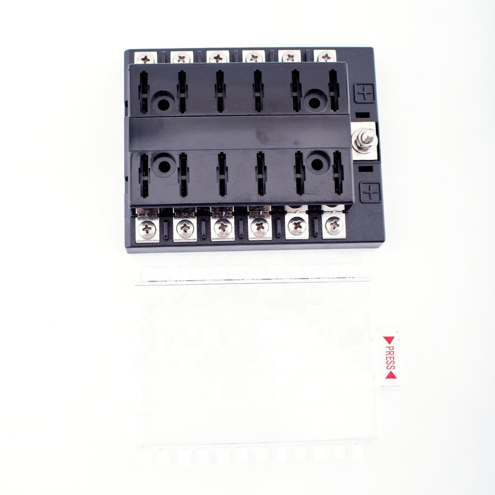 Automatic Fuse 32v Fuse Box Holder Block 12 Way Circuit Car Fuse Without LED Indication