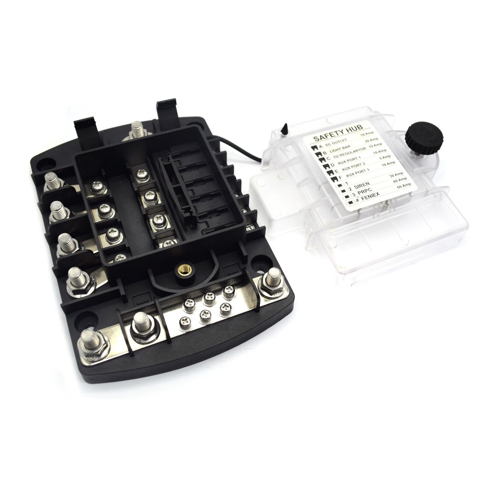 150A Circuit Blade Fuse Block Fuse Boxes 12v With Negative Bus Max Per Block Hot selling USA Market Fuse Box