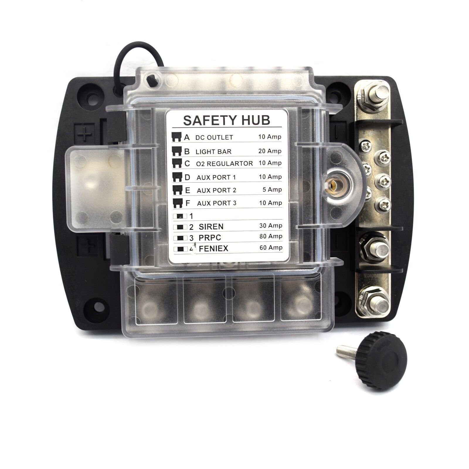150A Circuit Blade Fuse Block Fuse Boxes 12v With Negative Bus Max Per Block Hot selling USA Market Fuse Box