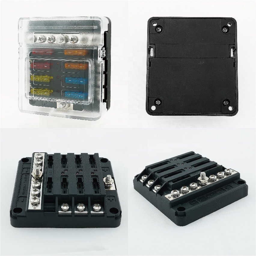 6 Circuits automotive fuse box