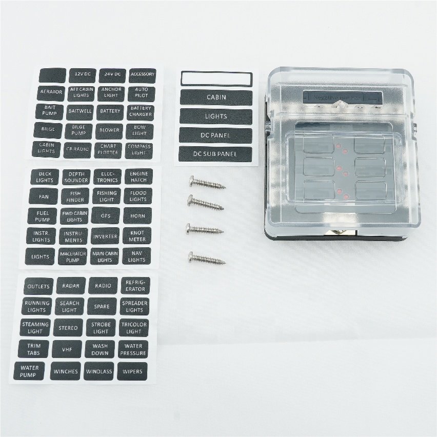 6 Circuits automotive fuse box