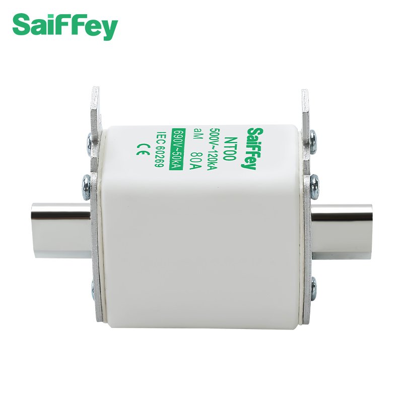 SAIFFEY Fuse 500/690V 80a Knife line protection nt00 aM type low voltage ceramic fuse link