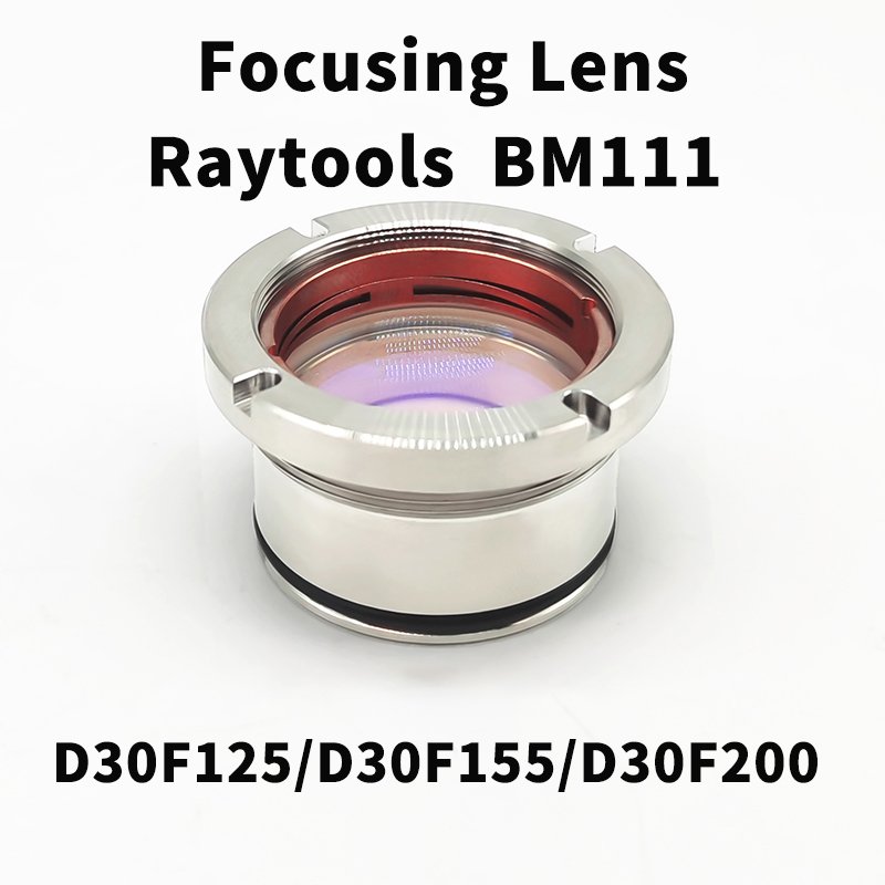 Raytools Fiber Laser Head BM114 Uing Focus lens D30 d37 F100 f125 Meniscus lens 4PCS with lens barrel Collimator ModuleAR Coated