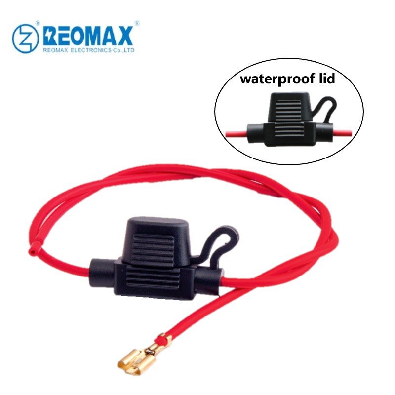 Inline Waterproof Car Fuse Holder for Mini/ATS Auto Blade Fuse 14AWG-22 AWG Waterproof Junction Box Fuse Components with U RoHS