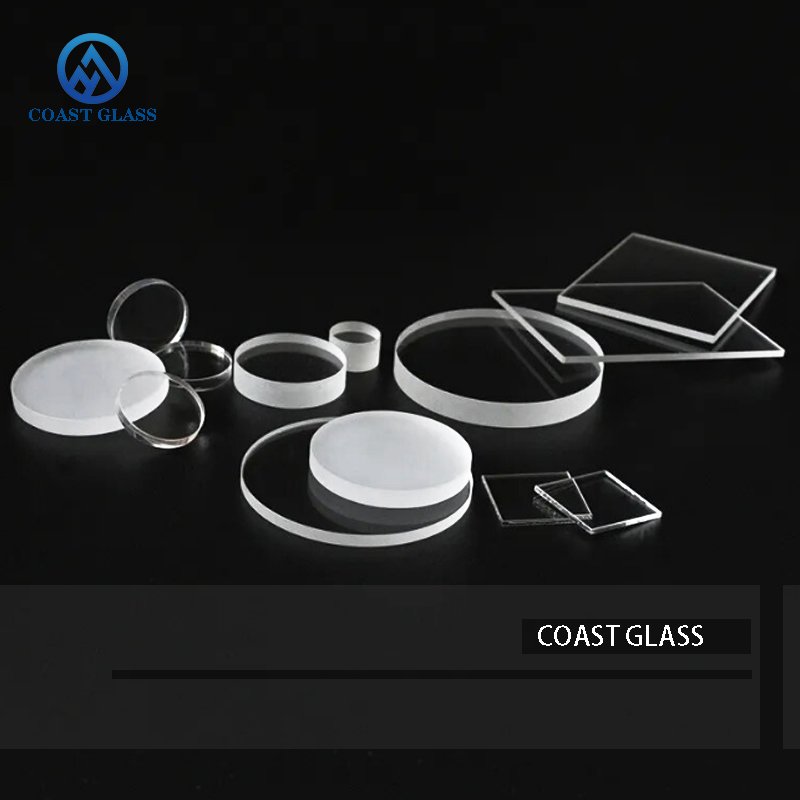 Custom Quartz Components Round Square Shape Flat Dome Structure Quartz Glass Plate for Optical Usage
