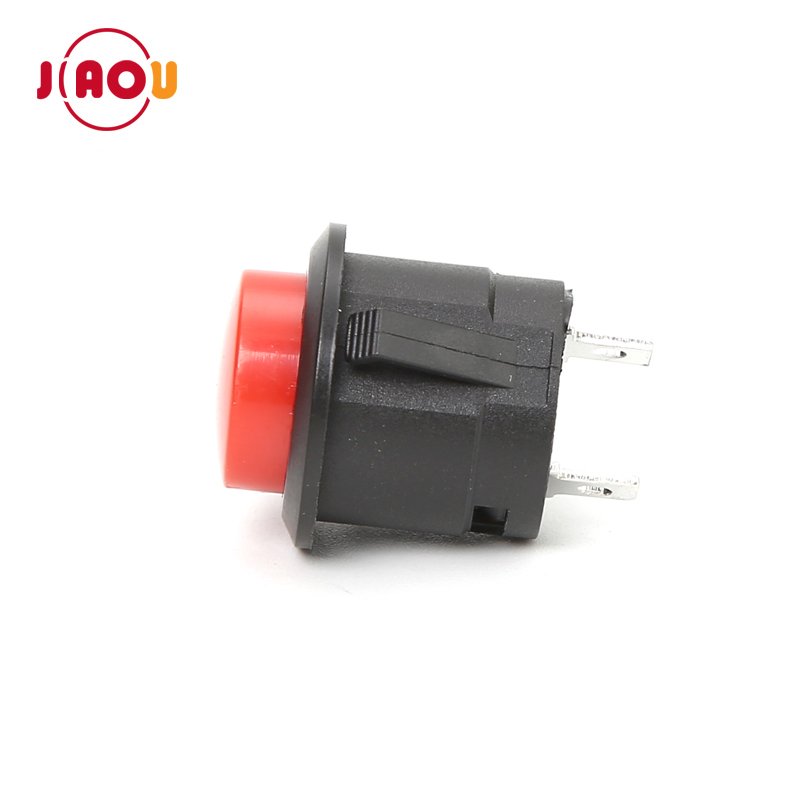 JIAOU R13-507 16Mm 2 Pin OFF-(ON) Momentary push button switch