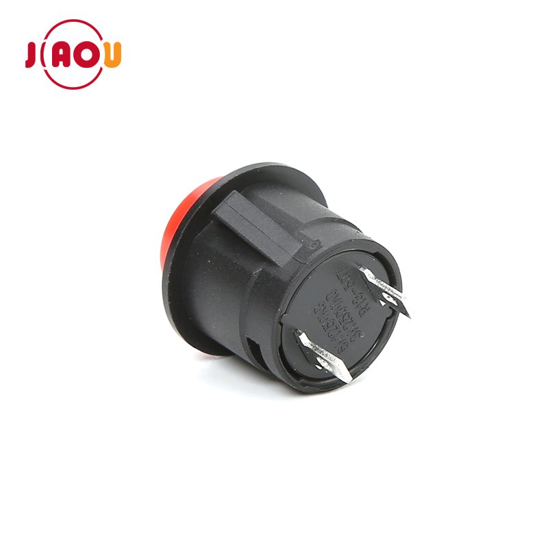 JIAOU R13-507 16Mm 2 Pin OFF-(ON) Momentary push button switch