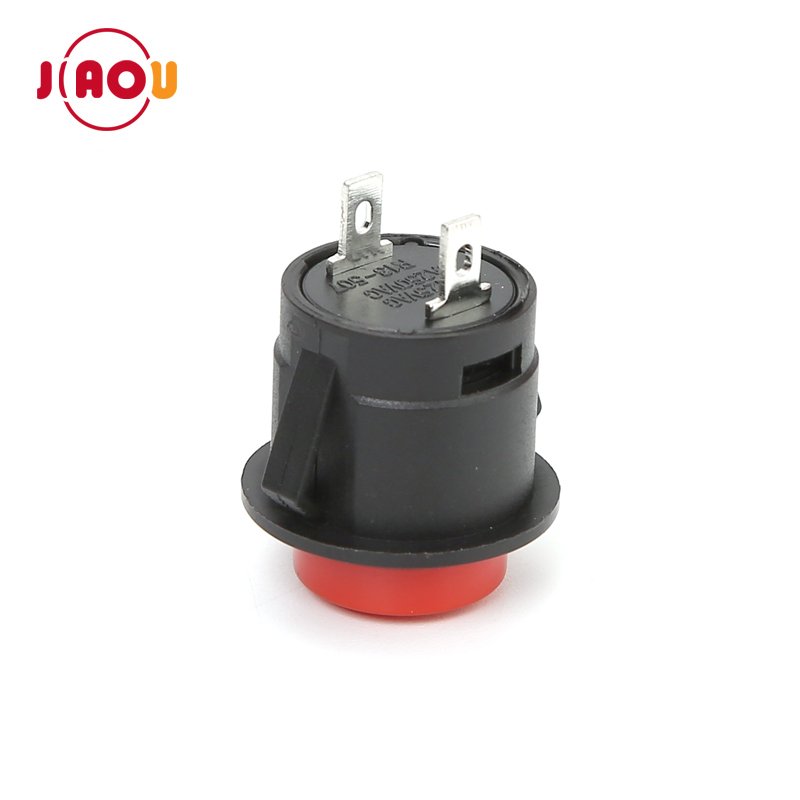 JIAOU R13-507 16Mm 2 Pin OFF-(ON) Momentary push button switch