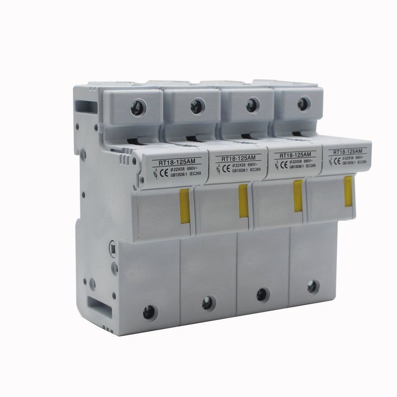 fuse components RT18-125AM/4P 125A 100A 63A 500-690V fuse boxes with LED lamp