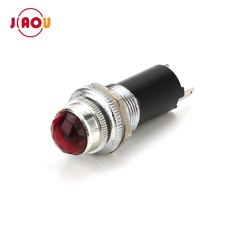 16mm Plastic signal light 12v 24v 110v 220v dash board indicator lights with 2 pins industrial indicator light DH16-TH