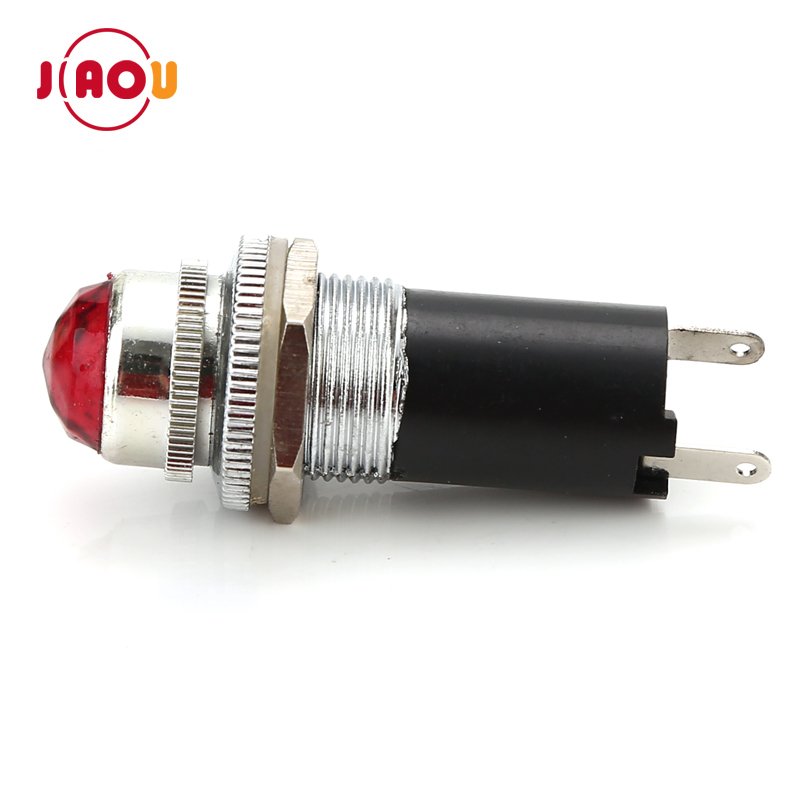 16mm Plastic signal light 12v 24v 110v 220v dash board indicator lights with 2 pins industrial indicator light DH16-TH