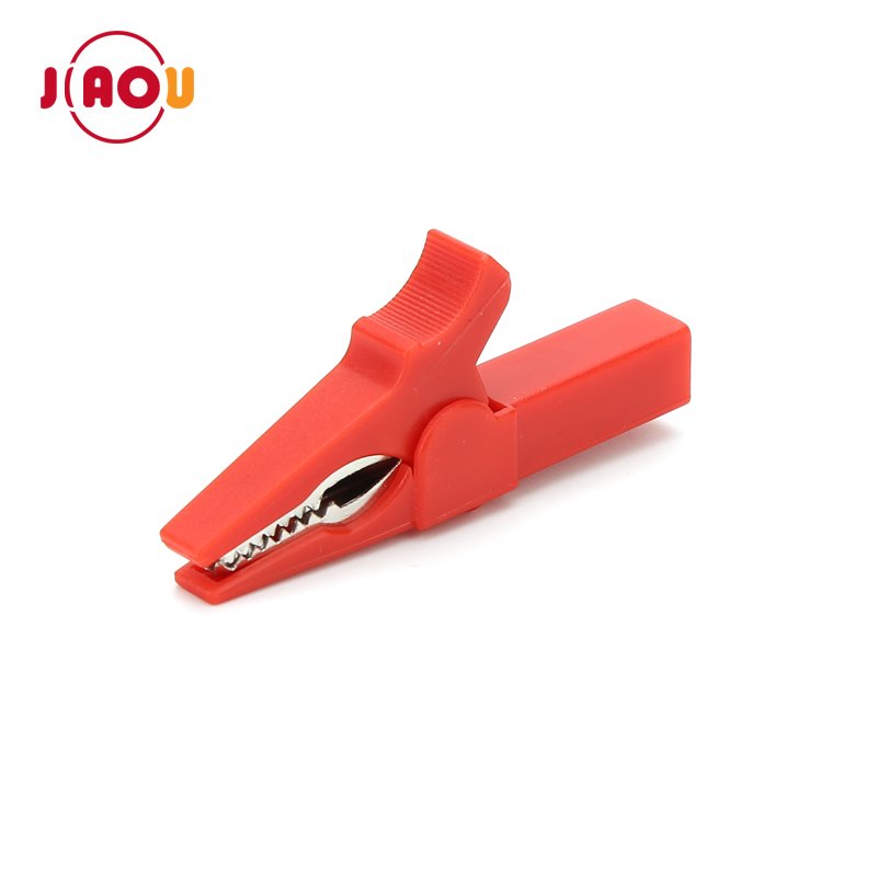 55MM Copper Crocodile Clip for banana plug connector Plastic Alligator Clips power test clamp