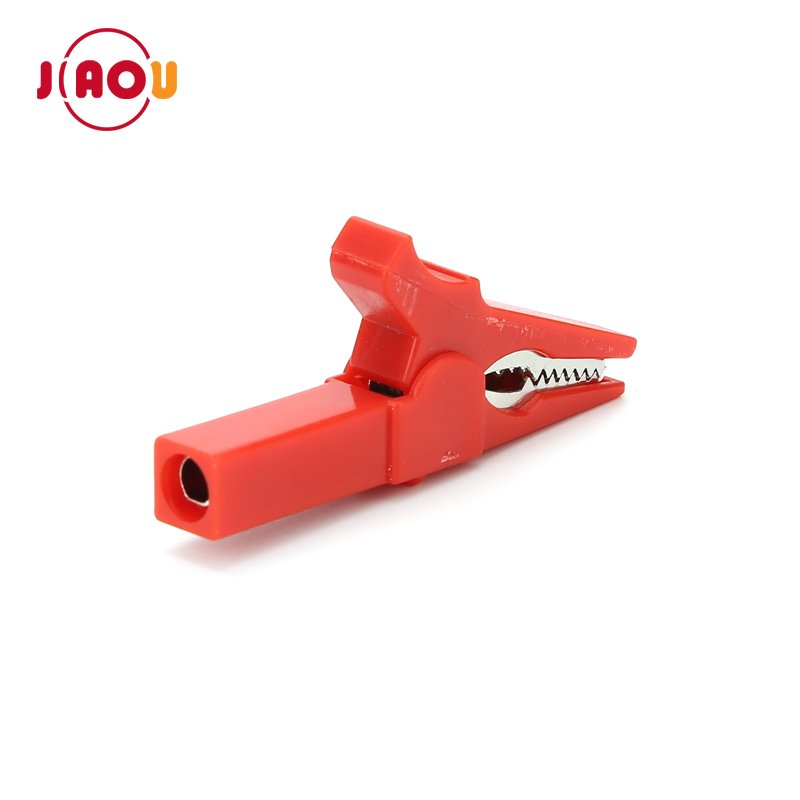 55MM Copper Crocodile Clip for banana plug connector Plastic Alligator Clips power test clamp