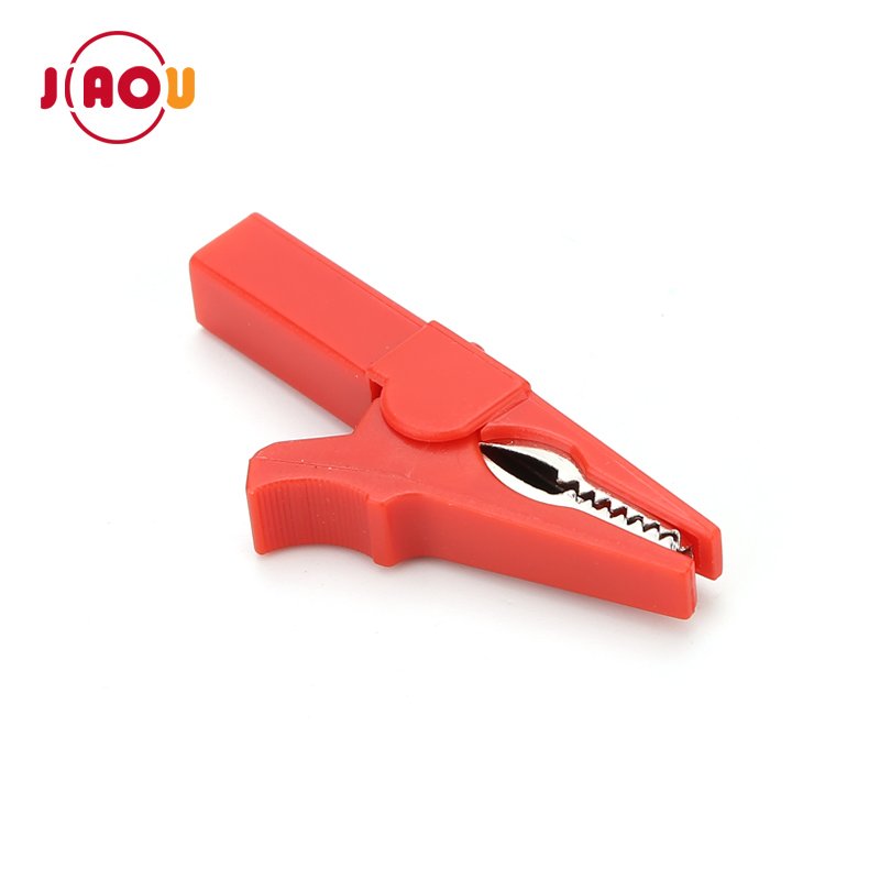 55MM Copper Crocodile Clip for banana plug connector Plastic Alligator Clips power test clamp