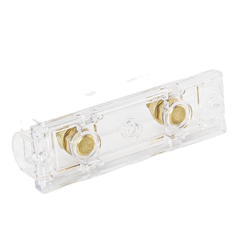 Car Audio ANL Fuse Holder Fuse Holder Inline Car 12V with Transparent Base and Cover for Automotive Truck Video System