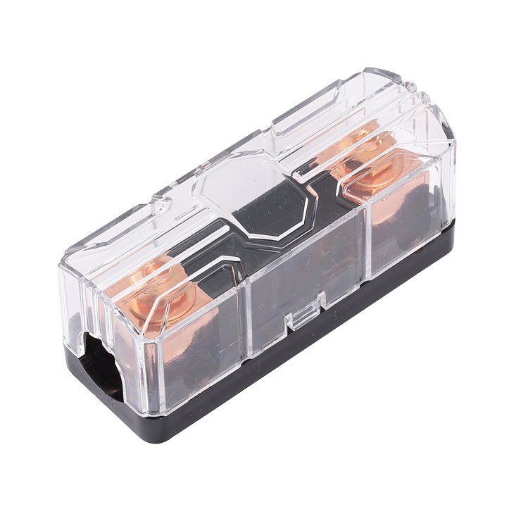 ANL-33Copper Plated 0/4GA In 0/4GA Out ANL Overcurrent Protection Fuse Adapter Fuse Connector Fuse Block