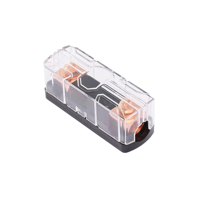 ANL-33Copper Plated 0/4GA In 0/4GA Out ANL Overcurrent Protection Fuse Adapter Fuse Connector Fuse Block